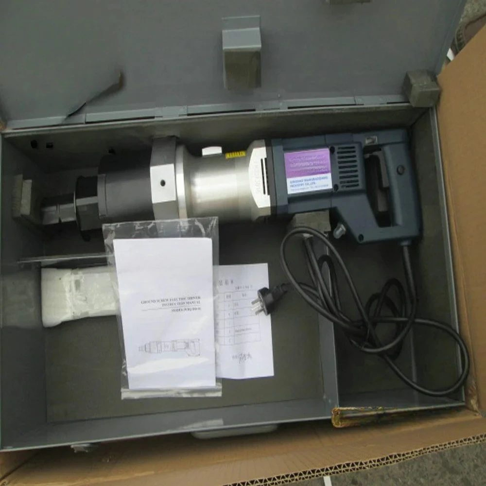 Ground Screw Pile Driver Earth Drilling Piling Machine For Photovoltaic