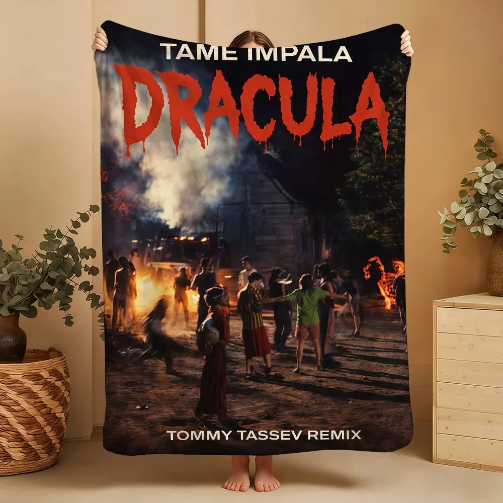 T-TameS I-ImpalaS Dracula Blanket Throw Super Cosy Plush Living Room Sofa Couch Childish Birthday Gifts