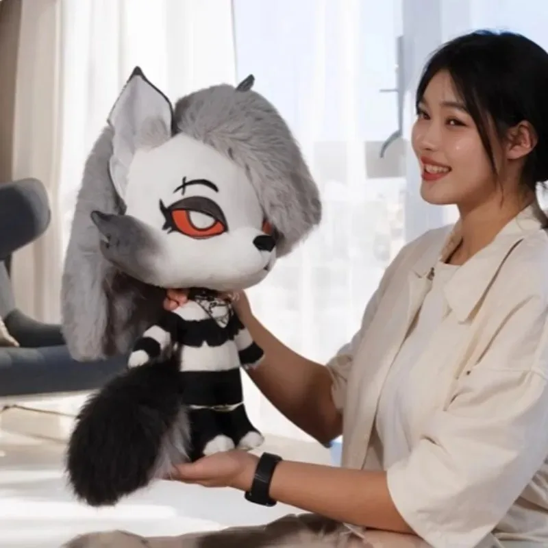 

45cm Big Size Helluva Boss Loonie Anime Plush Stuffed Doll Room Decoration Kawaii Plushies Pillow Ornaments Holiday Gifts