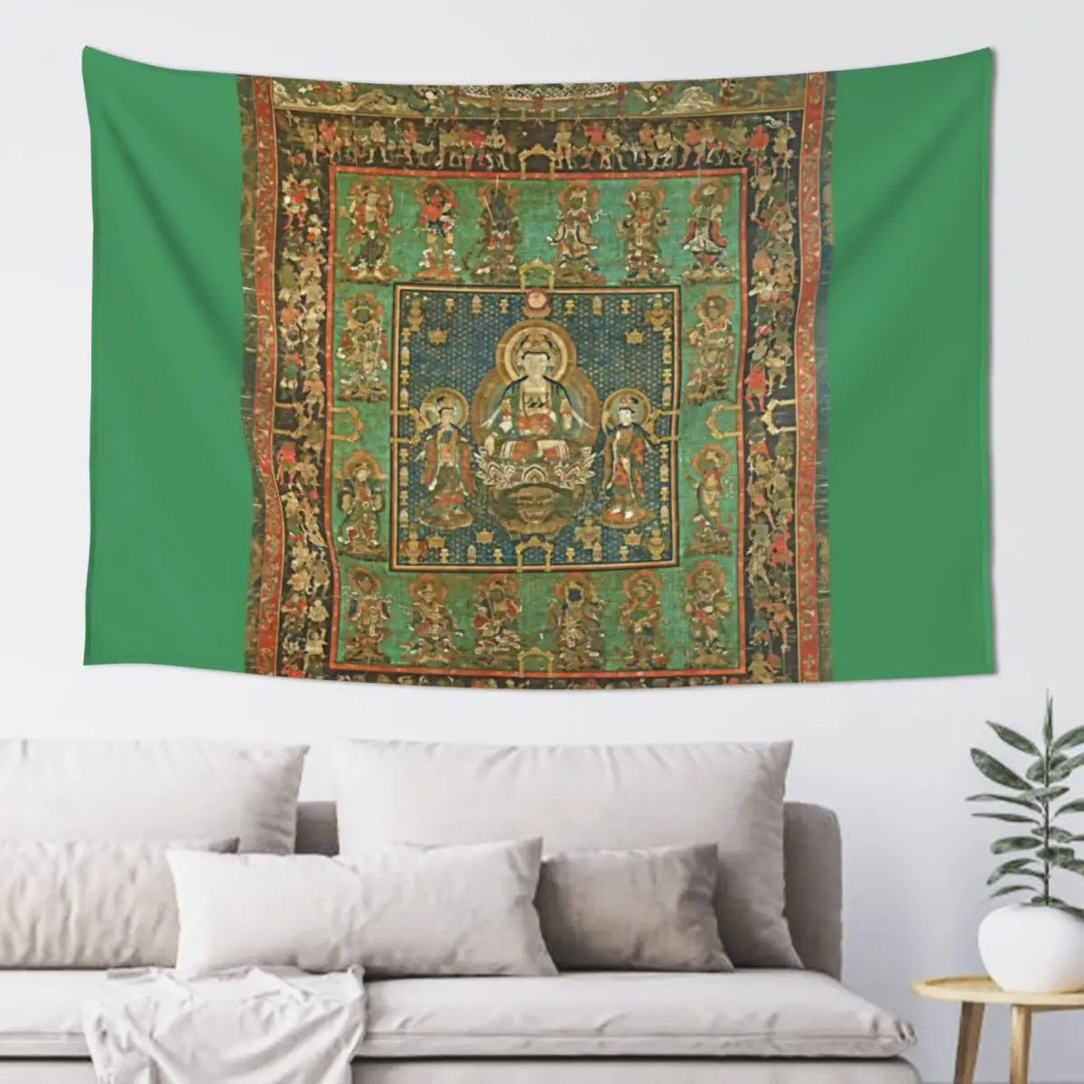 

Mandala of Hannya Bosatsu (Restored Japanese Artwork) Tapestry Cute Decor Mushroom Decoration Bedroom Wall Hanging Tapestry
