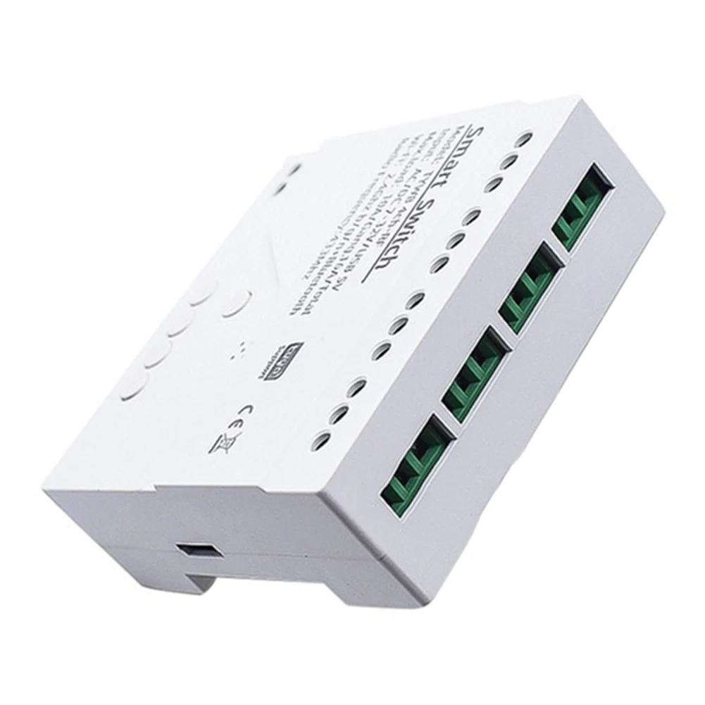 4CH Tuya-Compatible Relay Control Module For For Smart Life Ecosystem DC5-32V AC85-250V Input USB 5V Output 10A Load Capacity