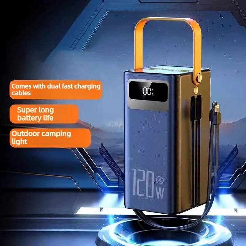 50000/100000mAh 120W for Home Camping Mobile Phone Emergency Power Supply Portable Outdoor Energy Storage Power Bank Battery - view 3