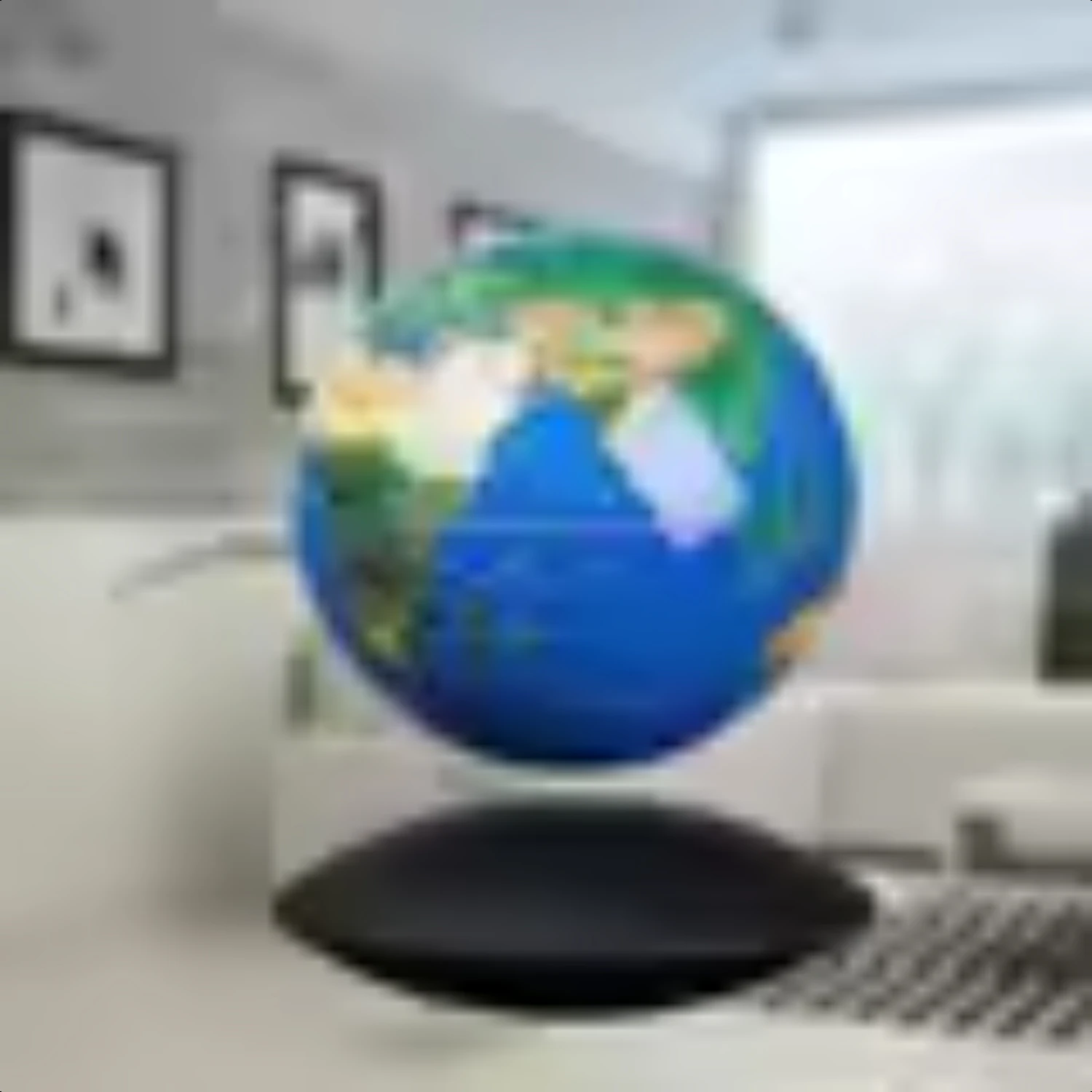 ° Rotation  Globe Levitation World Map  World Map Night Lamp Decorative Floating Map Globe Light