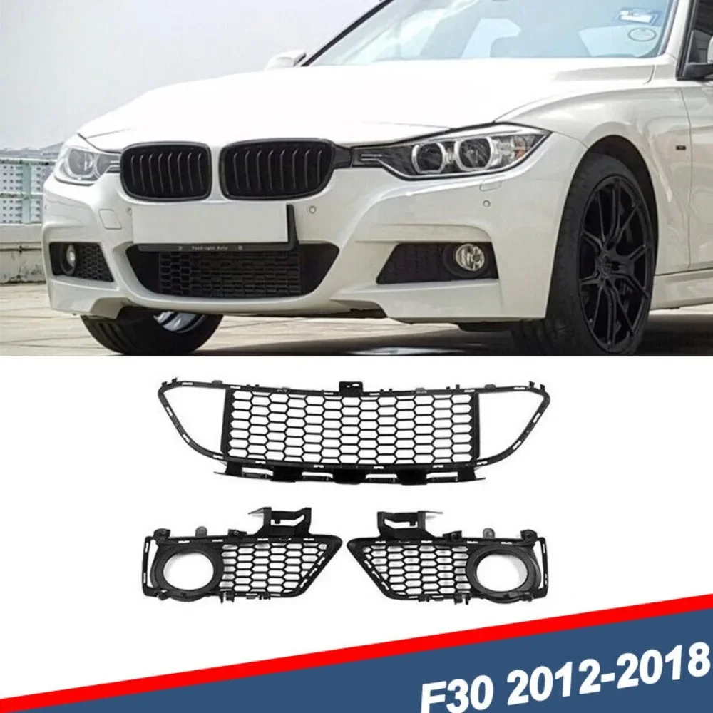 

Front Lower Grille Fog Light Lamp Grill For 2012-2018 BMW F30 320i 330i M Sport United States