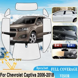 Full Coverages Sunshades For Chevrolet Captiva Accessories C100 C140 Holden 2006~2018 Car Windshield Window Sunproof Shaby Visor