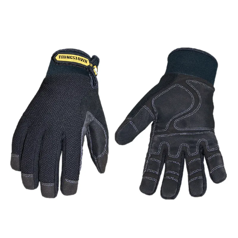 Gants de travail 100% imperméables, coupe-vent, résistants à l'usure et coordonnants, durables, confortables pour l'hiver (M/L/média, noirs)