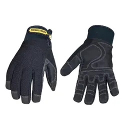 Guantes de trabajo 100% impermeables, resistentes al viento, antideslizantes, duraderos, cómodos y de invierno (M/L/XXL, negro)