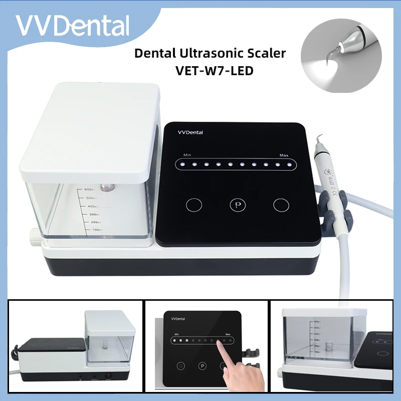 VVDental Ultrasonic Scaler Machine With Led Light To Remove Tooth Calculus Smoke Stains Automatic Water Supply Dental Equipment