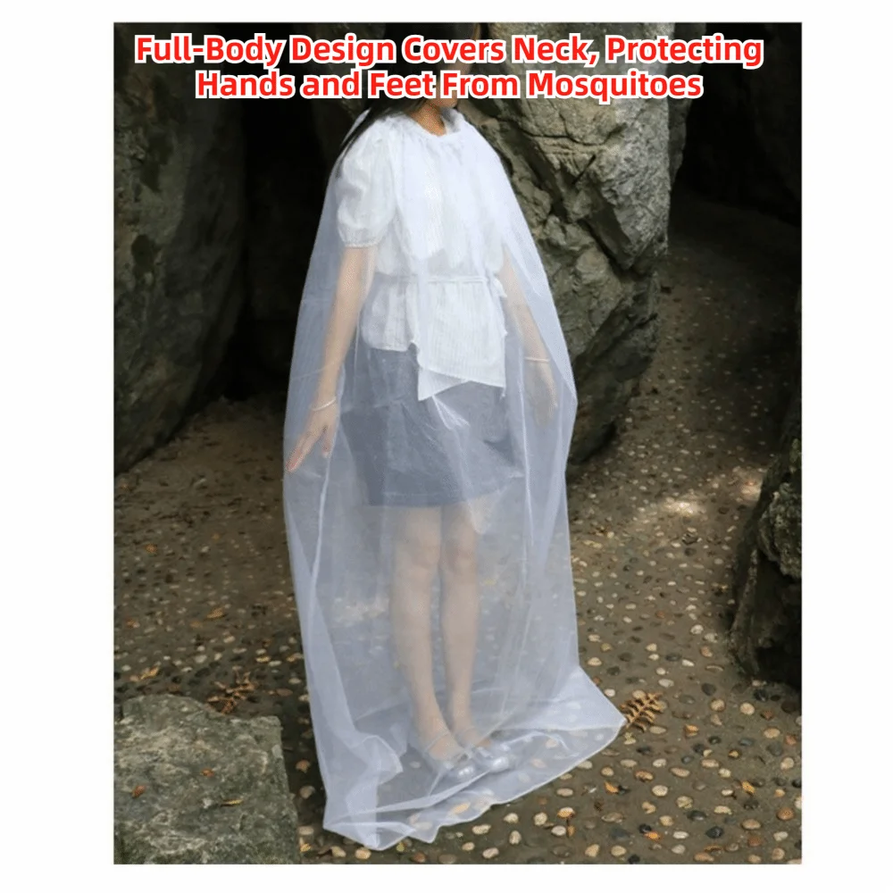 Bee Repellent Women's Net Dress White Elastic Waist Women's Half Skirt Breathable Portable Mosquito Repellent Skirt Summer Wear