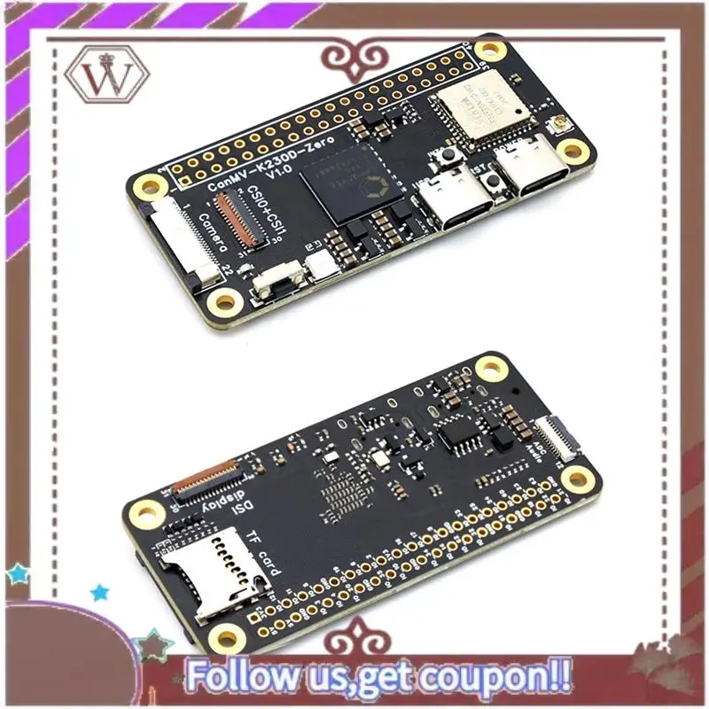 ABBG-Canmv K230D لوحة تطوير صفر لوحة آلة AI RISC-V اللوحة الأم الذكاء الاصطناعي أ