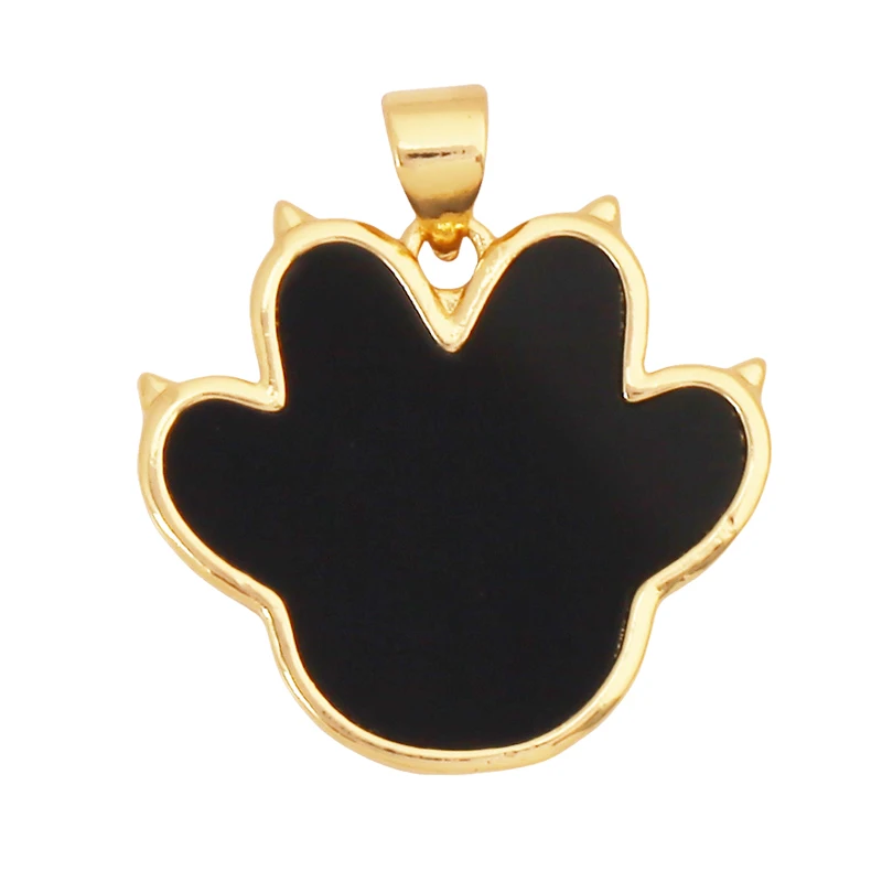 Tier Katze Bär Löwe Leopard Schlange Fuchs Schaf Charm Anhänger, echte 18K vergoldet Halskette Armband Schmuck Komponenten Versorgung S36 – Detail 16