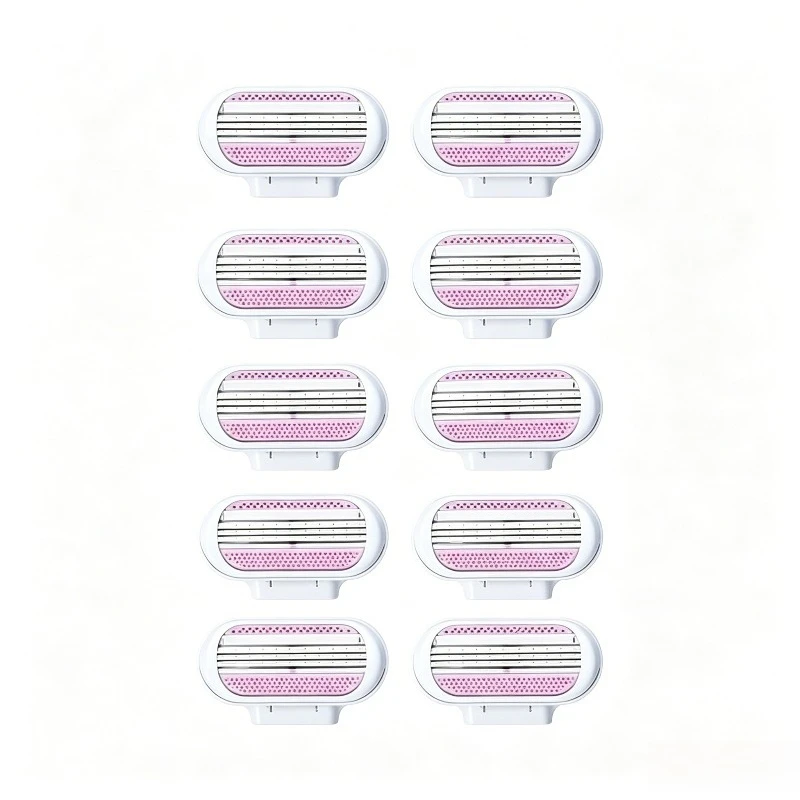 Women Safety Razor Blades For Face Leg Armpit Bikini Hair Removal Shaving 10 Pack Replacement Refills Smooth Close Shave Tool