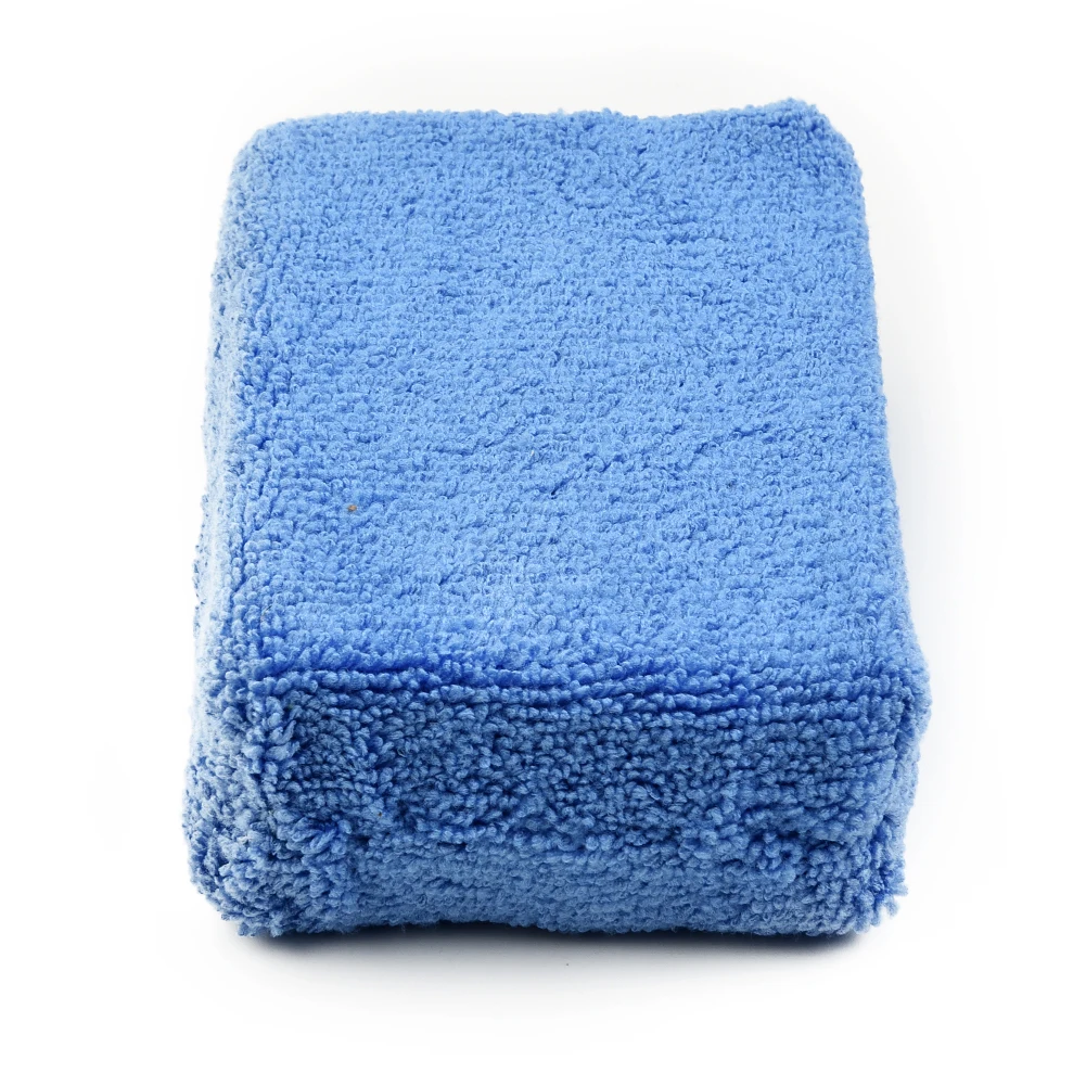 Brand New Microfiber Sponge Inside-Stitched Pads Polish Practical Replacement Sponge 12cm*8cm*3.5cm Applicator