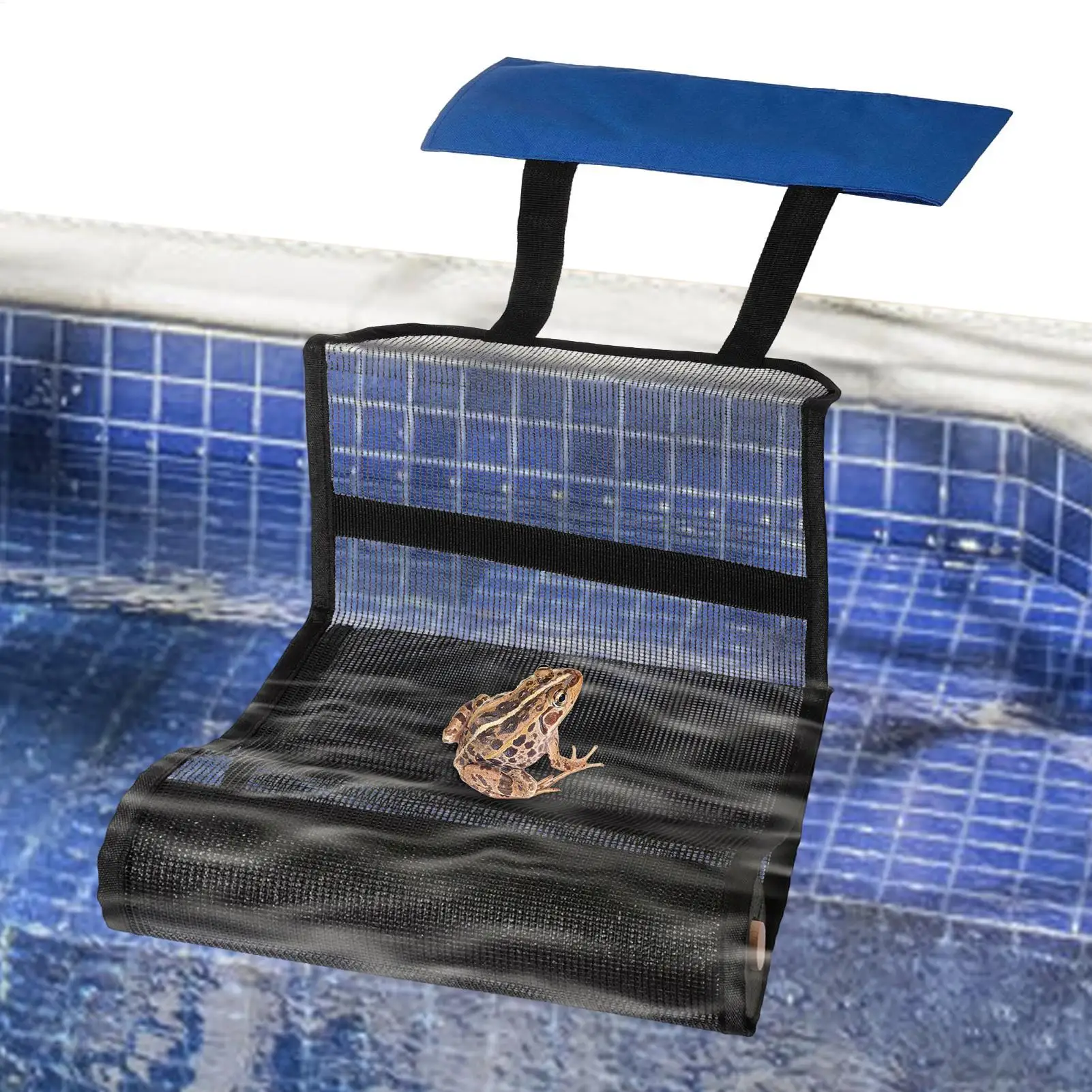 Rampa de Escape para ahorro de natación de animales, tela Oxford, plegable, protector de rana, malla, ahorro de bichos, rampa de Escape de animales para estanques y piscina