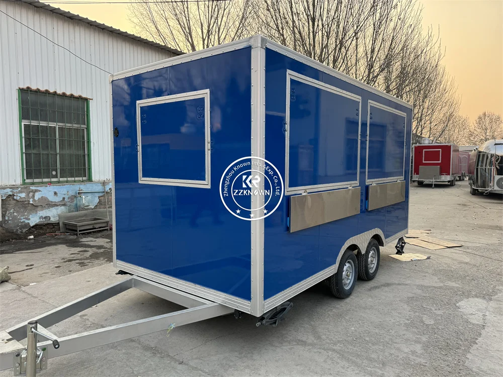 Remolque de comida para barbacoa, carrito de aperitivos para helados, barbacoa, hamburguesa, Pizza, personalizado, remolque móvil para café, camión de comida