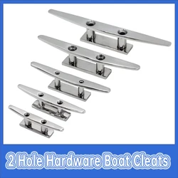 2 Hole Hardware Boat Cleats 4/5/6/8 PCS boat cleat 316 Stainless Steel Polished Combo Mooring Cleat For Marine Boat yacht