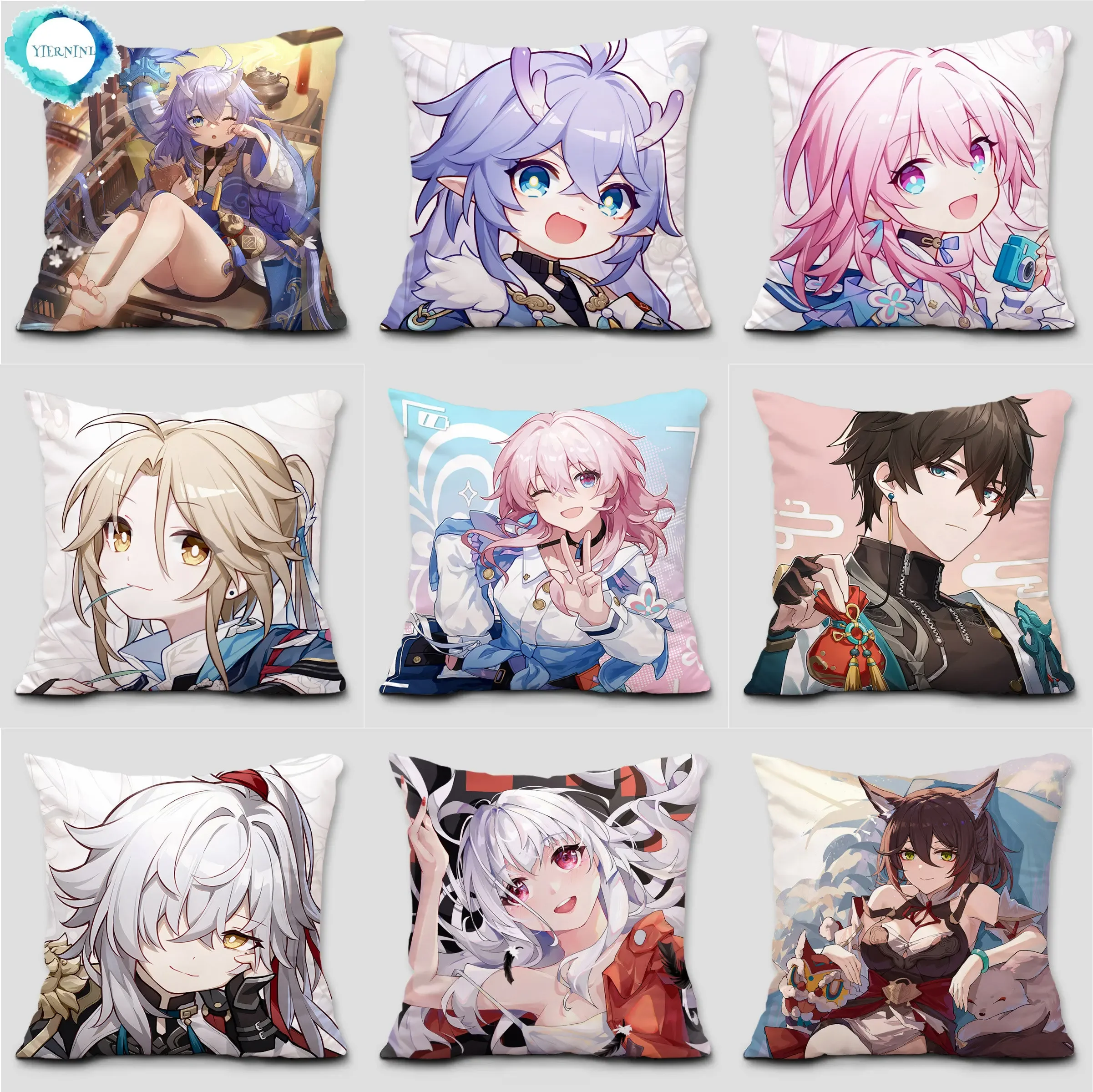 

Anime Honkai Star Rail Pillowcase Cosplay Cute Comic Print Cushion Cover Cartoon Cute Living Room Decoration body pillow cover