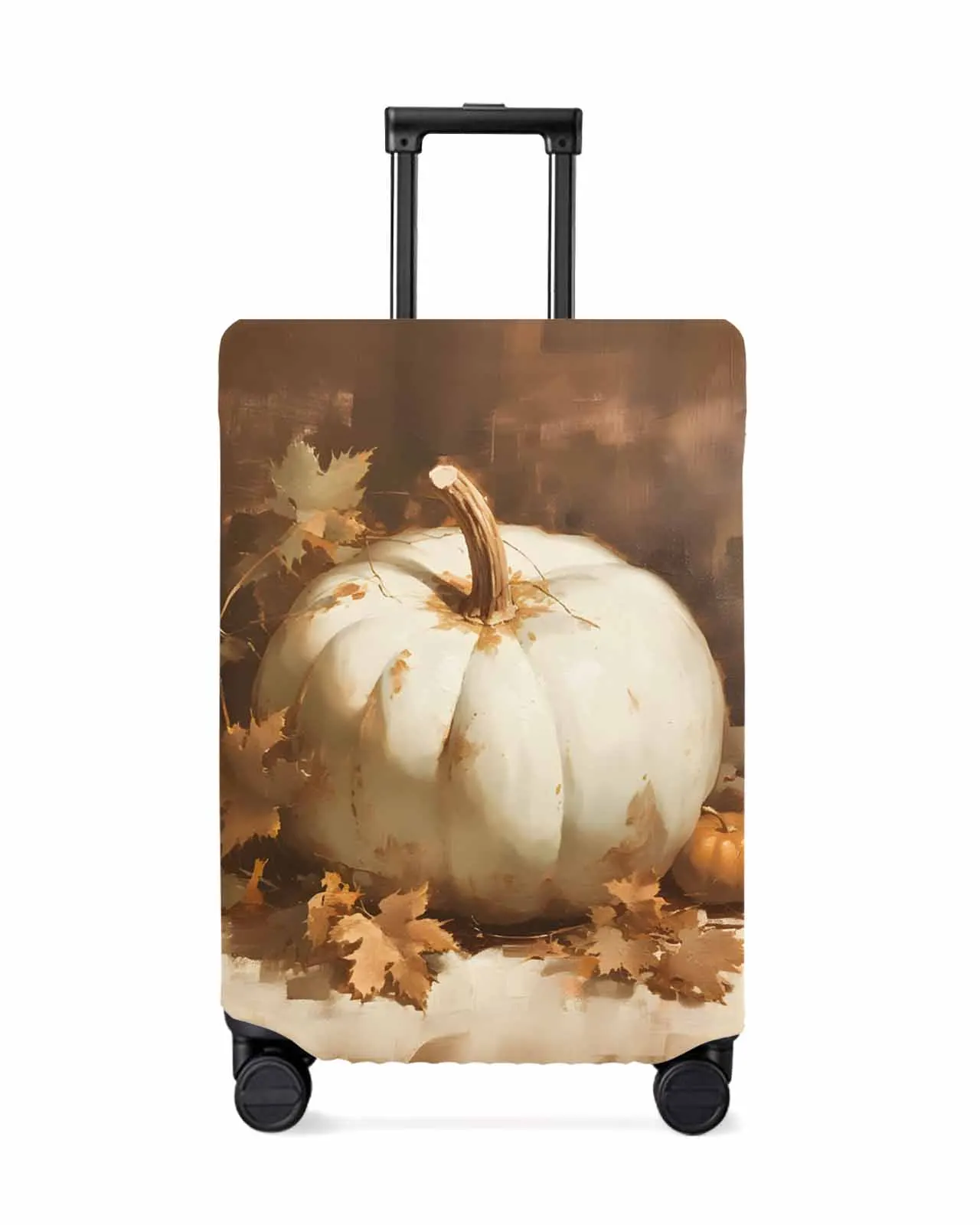 

Autumn Pumpkin Maple Leaves Luggage Cover Elastic Baggage Cover For 18-32 Inch Suitcase Case Dust Cover