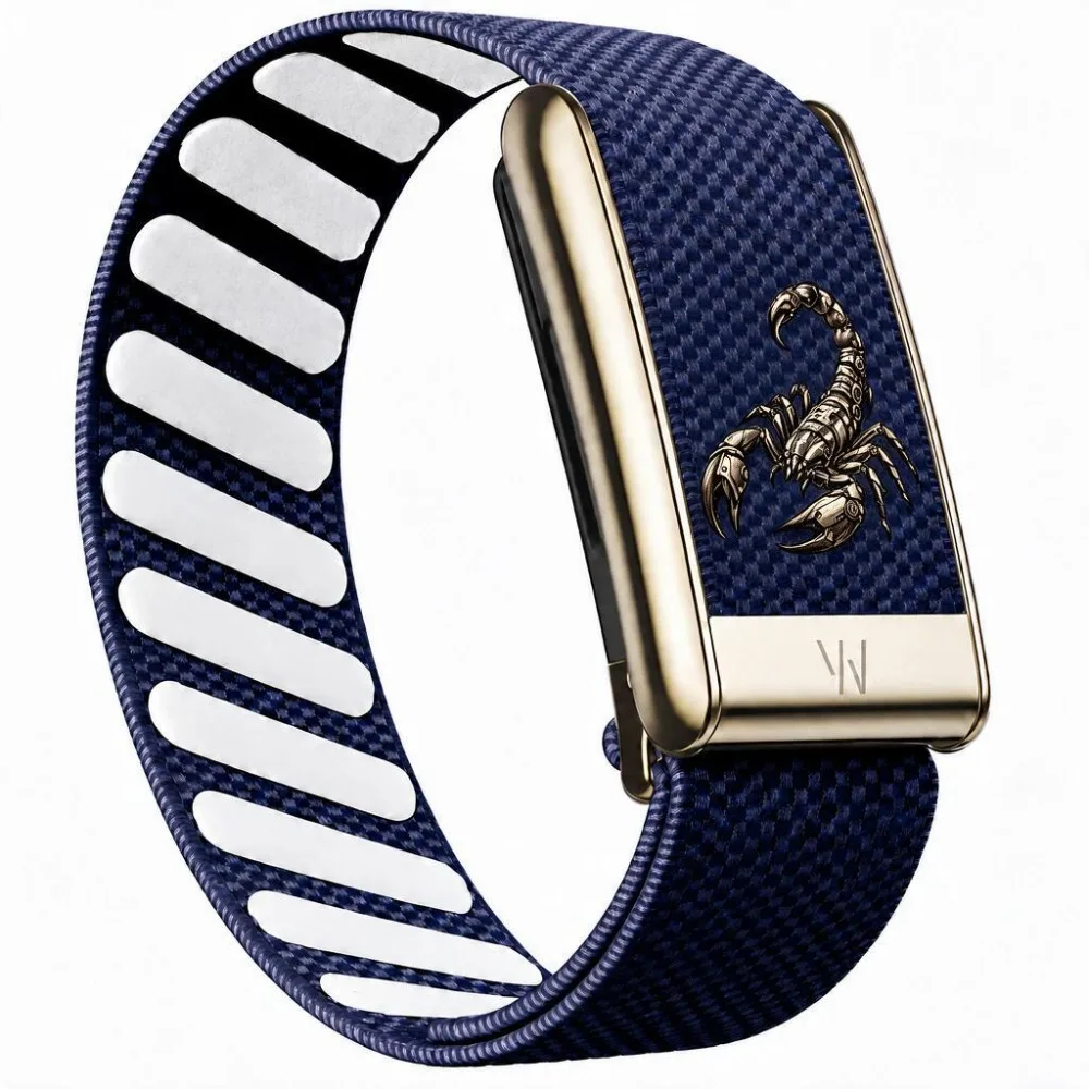 Desert Scorpion Print Nylon Woven Band For WHOOP 5.0 MG Adventure Style Animal Graphic Replacement Wrist Strap