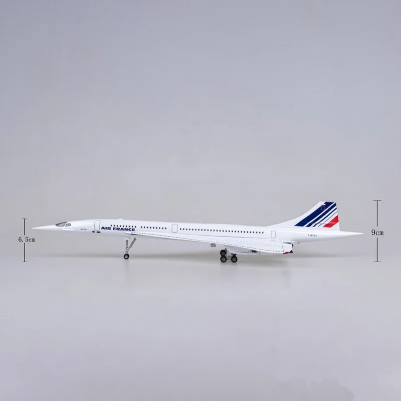 2025 nova escala 1:125 resina diecast ar frança concorde airways com avião leve modelo avião brinquedos coleção de aeronaves exibição