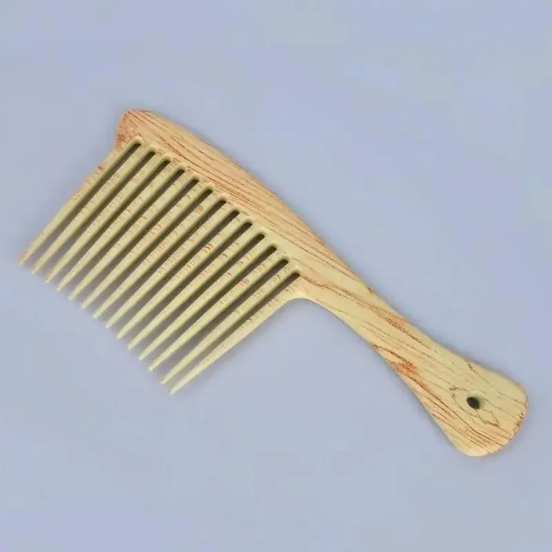 1 PC Wood-grained Color Large Wide Tooth Home Use Hair Detangling Hairdressing Rake Comb New Style