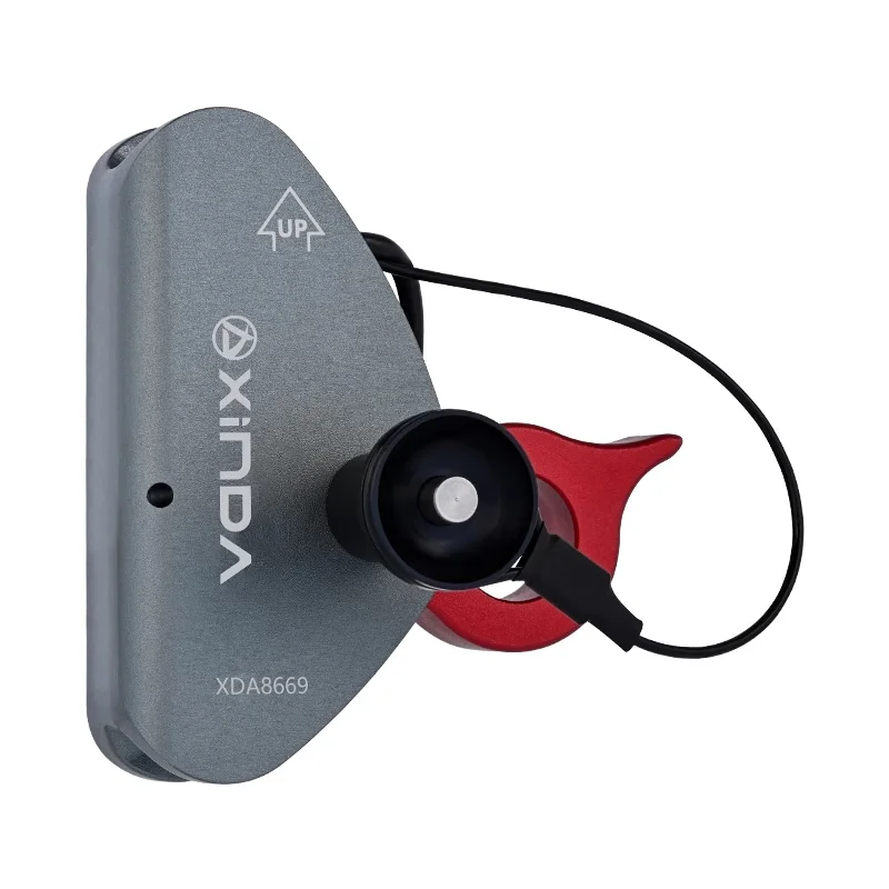 Xinda Aluminum Climbing Rope Grab Fall Arrester Spring Tensioned Pin 1500kg Breaking Strength 1500kg Capacity Fall Protection