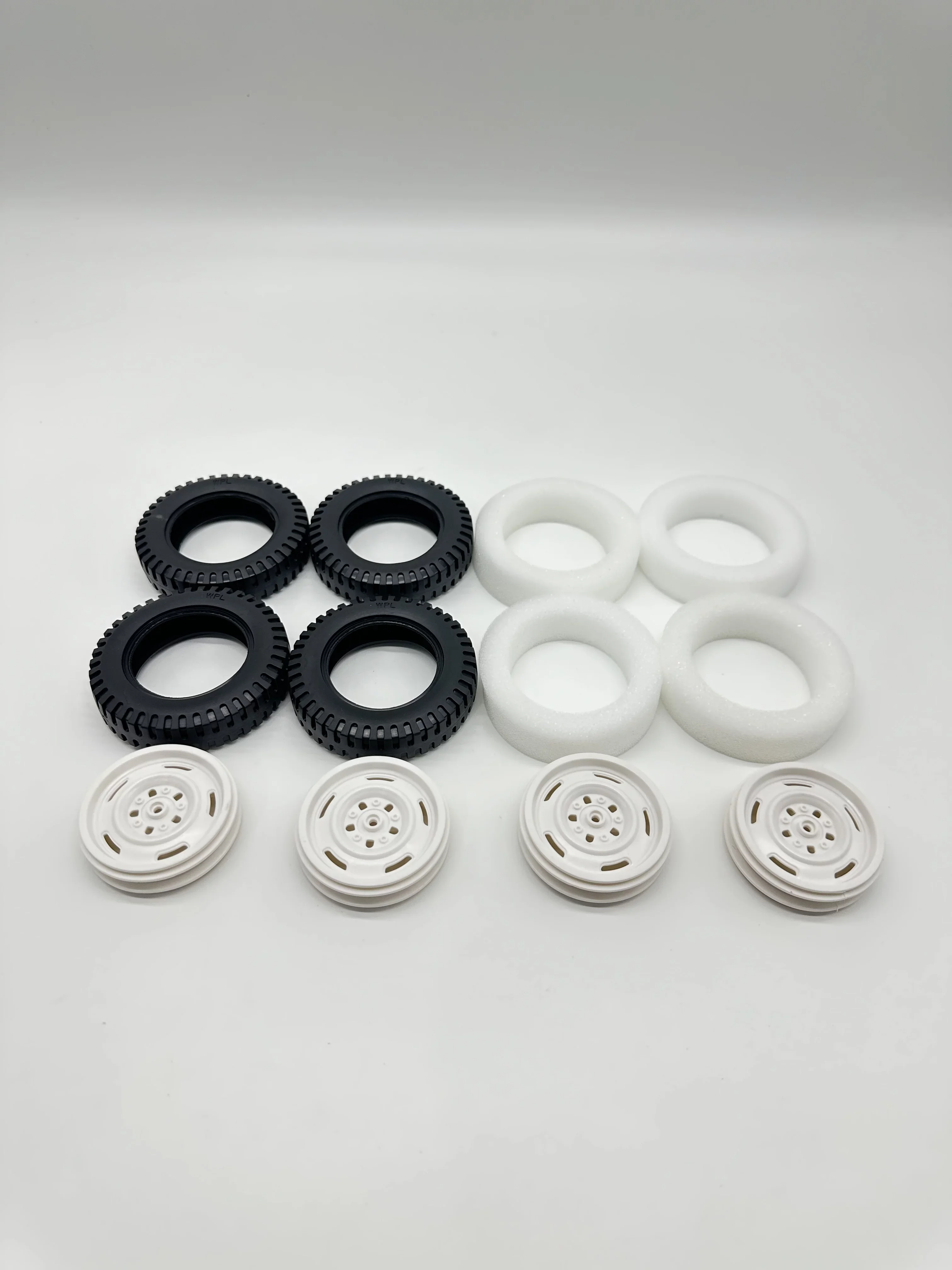 WPL C84 RC Vehicle Parts - Original Factory Tire Plastic Wheel Hub Modification Remote Control Car Tires