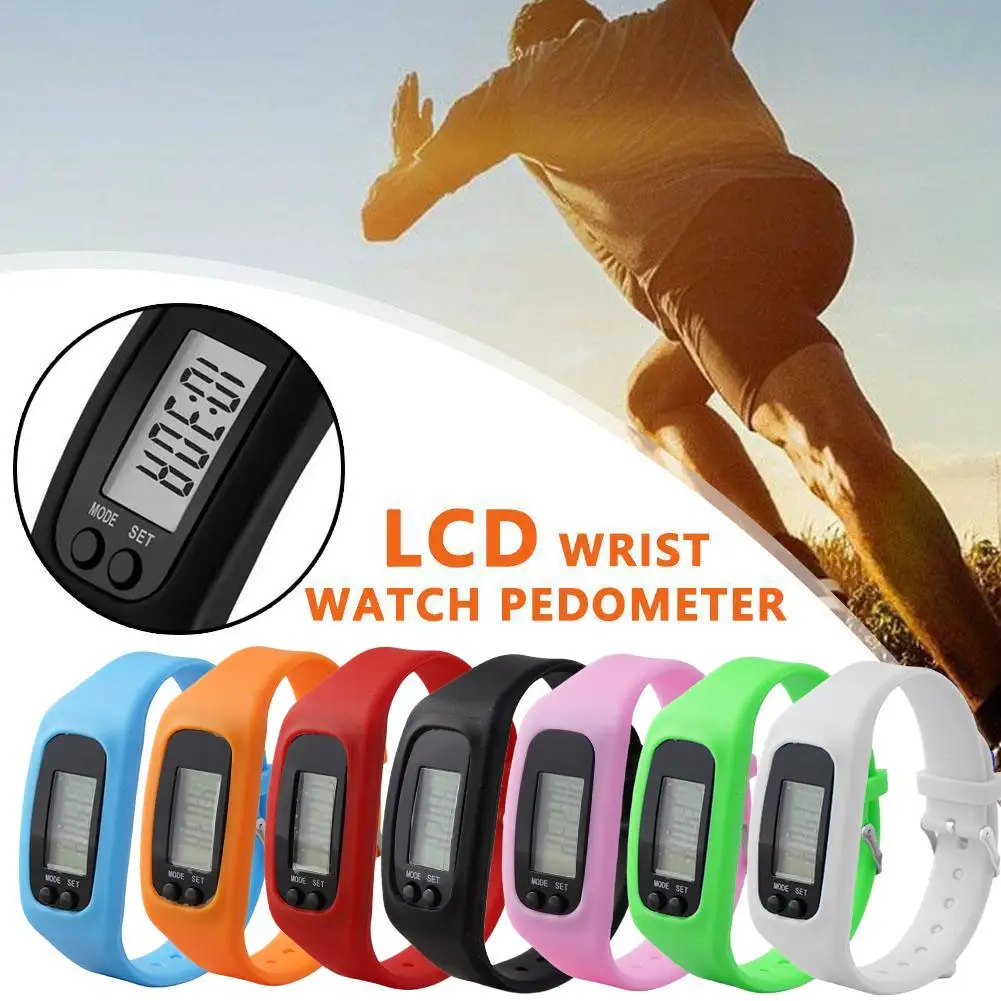 Silicone LED Step Counter Watch 3