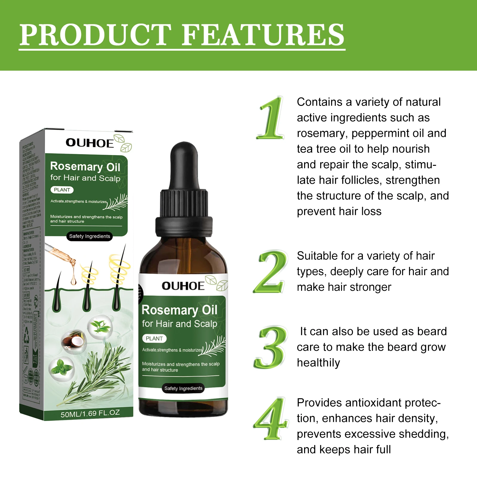 Óleo Antiqueda de Alecrim: Tra - Rosemary Hair Oil avaliação e preço