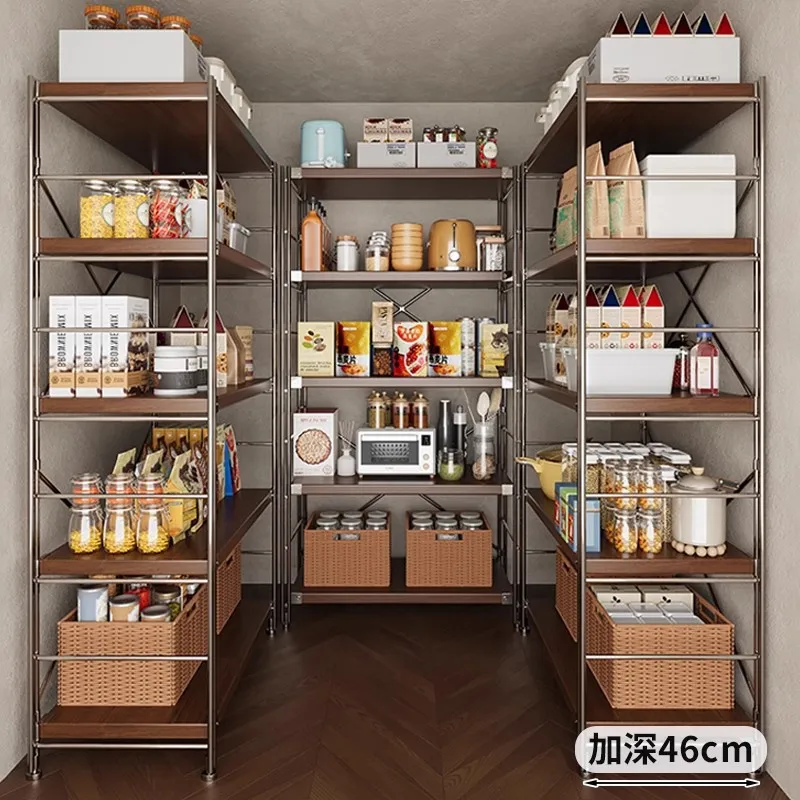 Household shelves Multi-layer shelves Floor-to-ceiling living room storage rack 800 library utility room Storage room