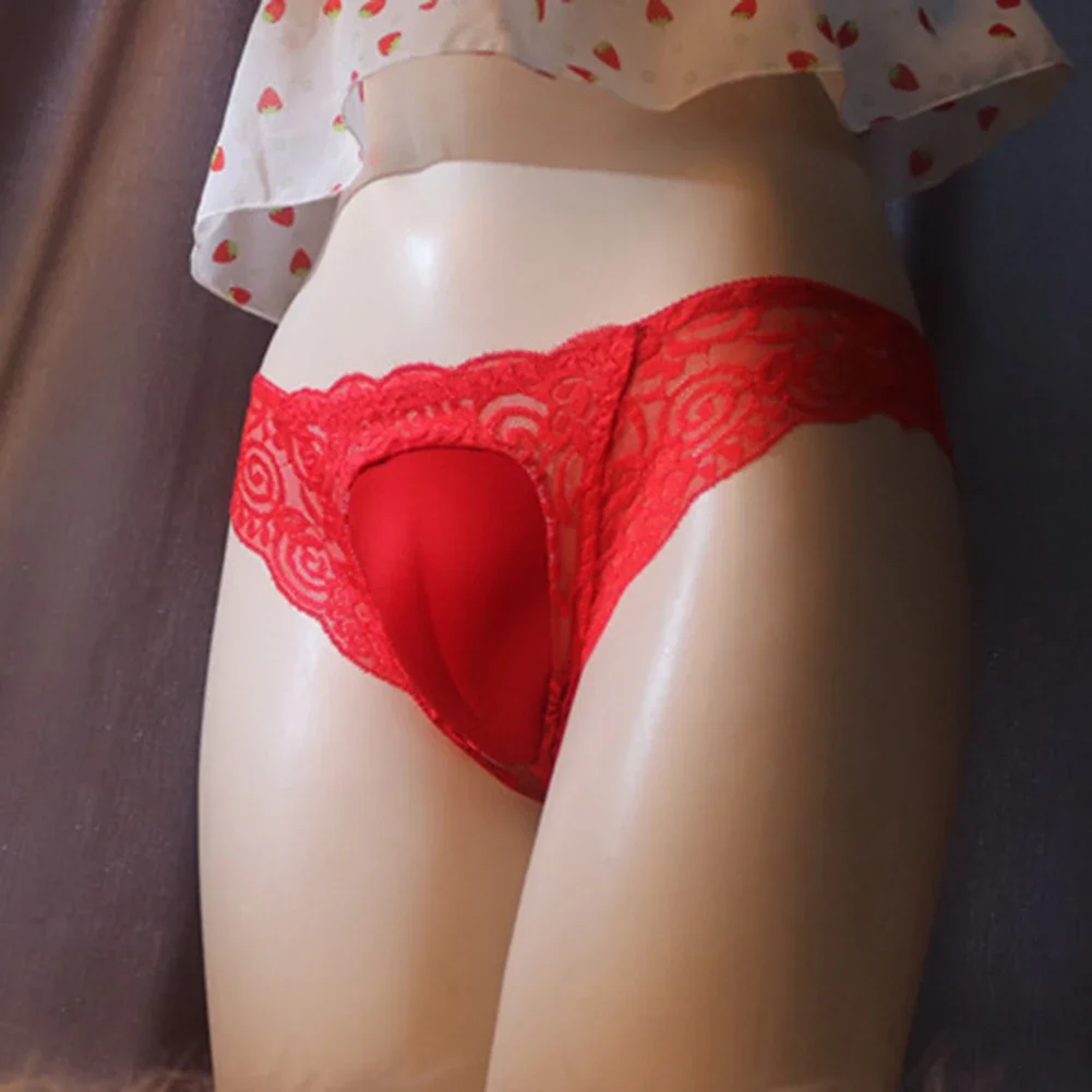 Hiding Gaff Panties False Vagina Brief Shaping For Mens Sexy Camel Toe Crossdressing Transgender See-through Lace Underwears