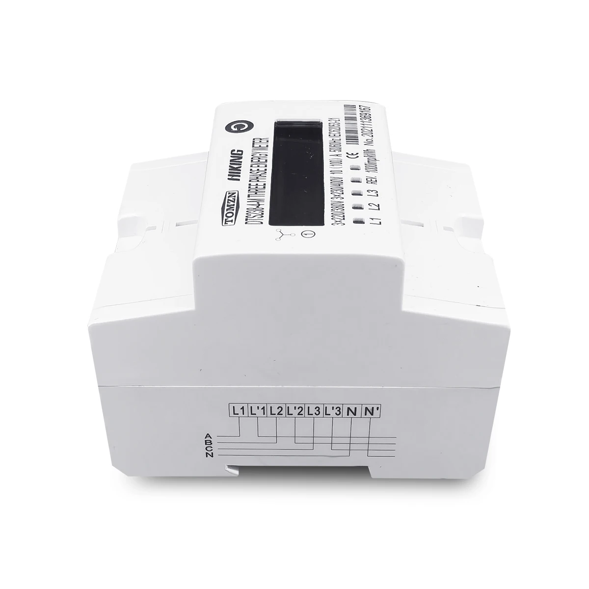 TOMZN 4P 10-100A three phase Din rail KWH Watt hour din-rail energy meter LCD 3*230/400V 3*120/208V 3*220/380V 50/60Hz