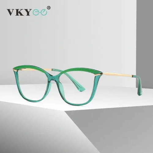 Imagen 2 del producto VICKY-gafas de lectura con bloqueo de luz azul para mujer, anteojos ligeros de aleación TR para ordenador, PFD2036
