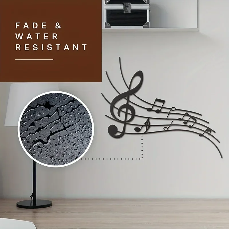 Musical Notes Sign Metal Music Wall Decor Modern Beautiful Music Notes Decor Hanging Wall Art decor metal wall hanging