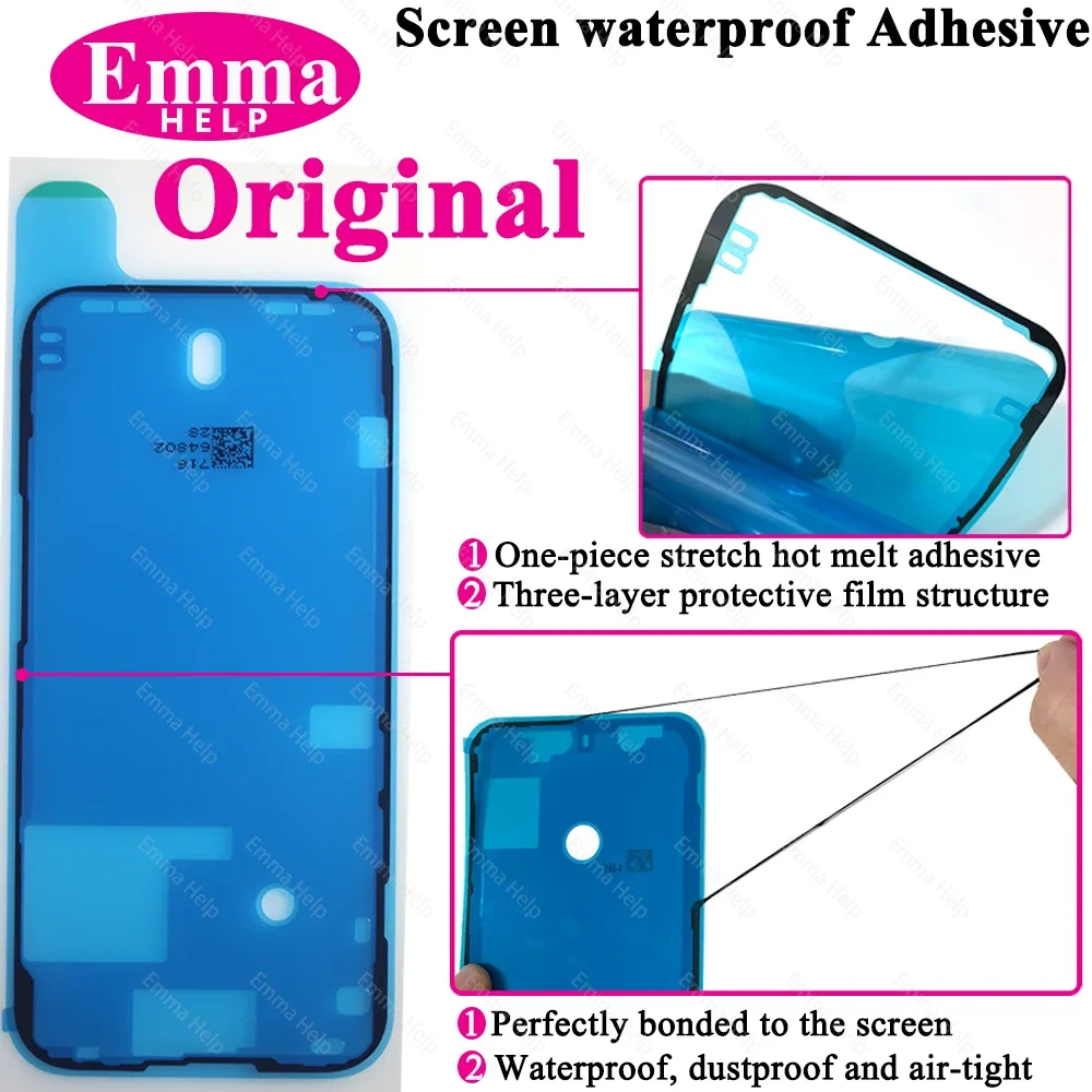 Original Waterproof Seal Adhesive For iPhone 13 Pro Max 14 15 Plus 11 12 Mini 8 7 LCD Screen Display Glue Sticker Bezel Frame