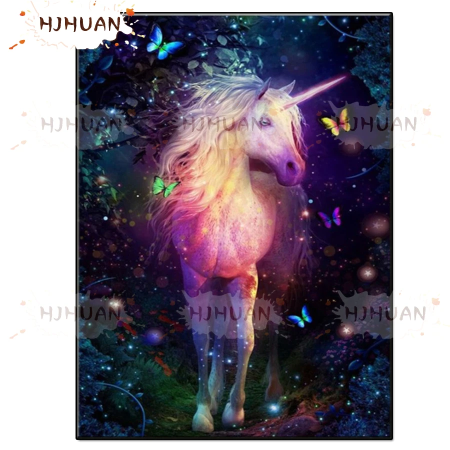 5D diy Unicorn, butterfly full round diamond painting cross stitch kit diamond embroidery mosaic pattern picture home decor gift