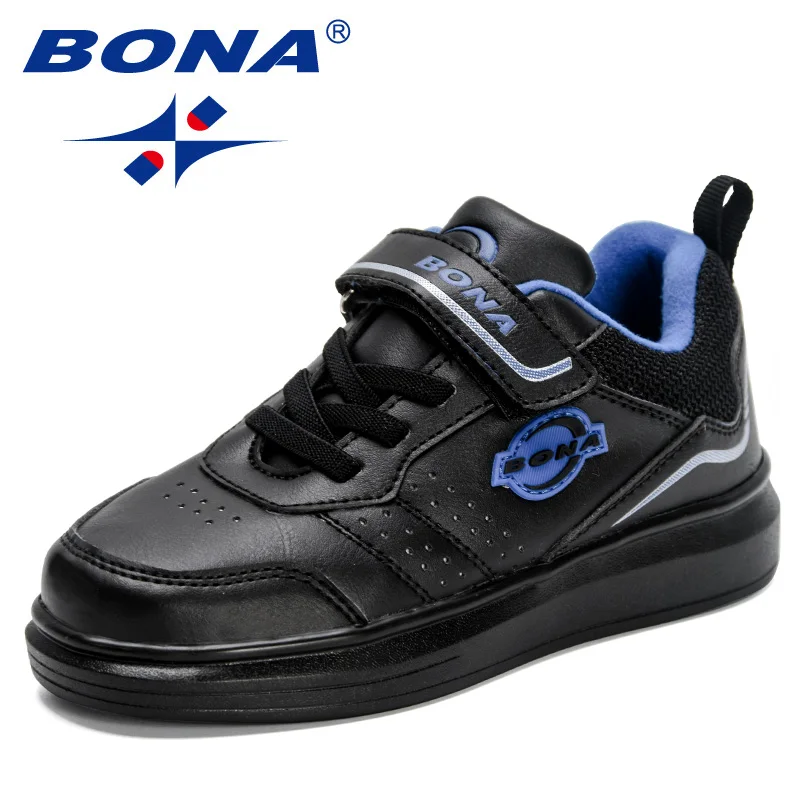 BONA 2022 nuovi designer piattaforma scarpe da Skate di alta qualità bambini bianco nero Running sport Tennis Sneakers piatte calzature per bambini