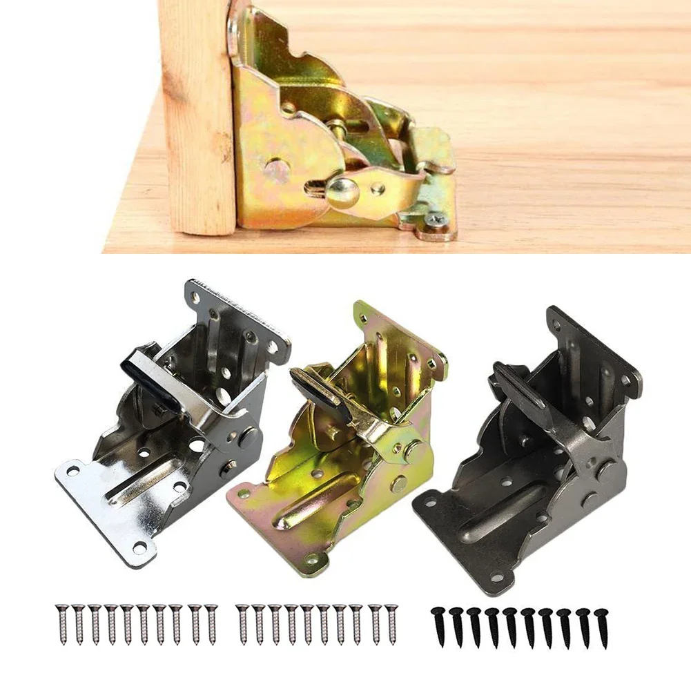 Table Hinge Folding Hinge Metal For Table Chair Extension Tables Table Leg Brackets Foldable Self-locking Folding Hinge