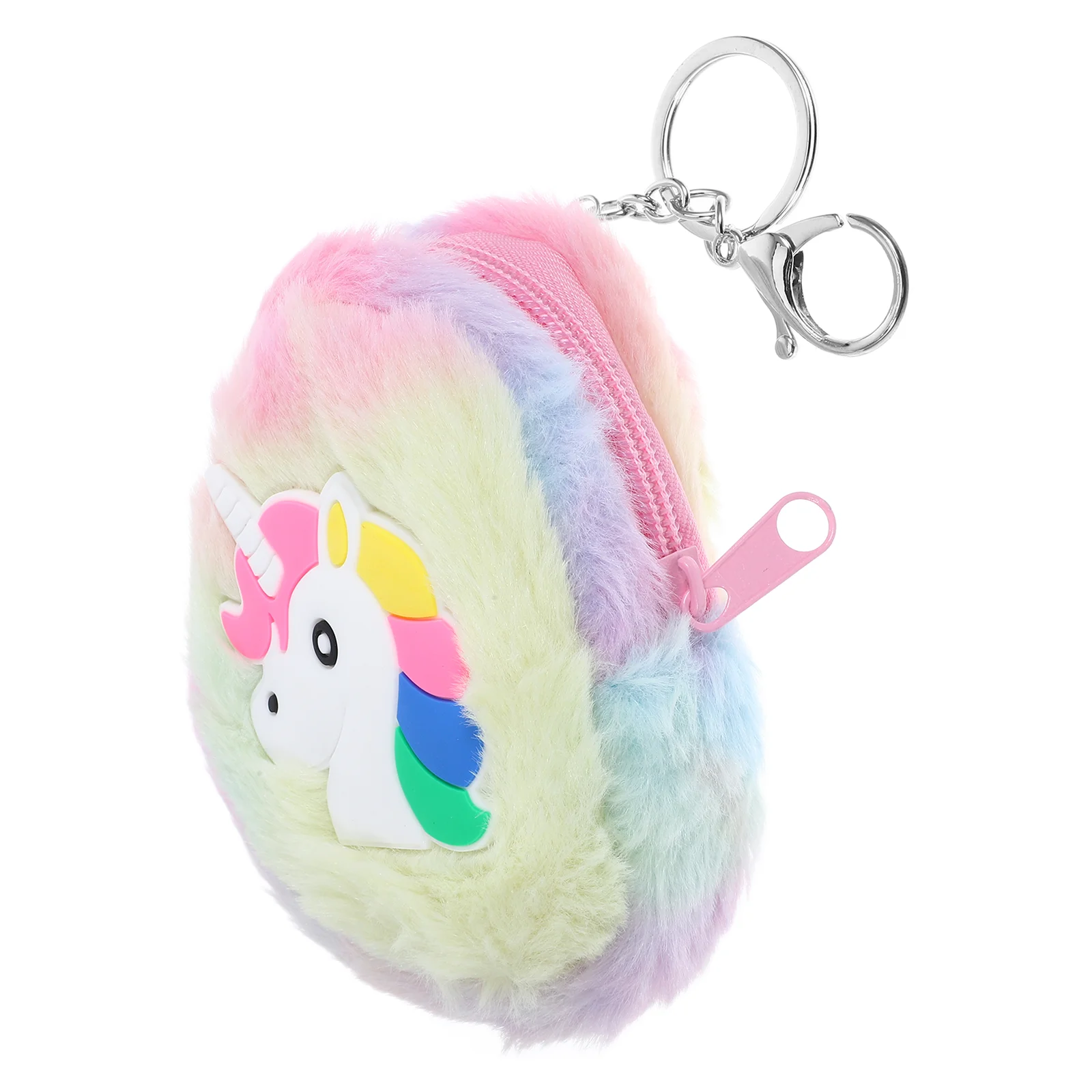 Tas Sabuk Dompet Koin Unicorn untuk Wanita Boneka Binatang Kecil Anak Perempuan Dompet Ganti Kunci Messenger Miss