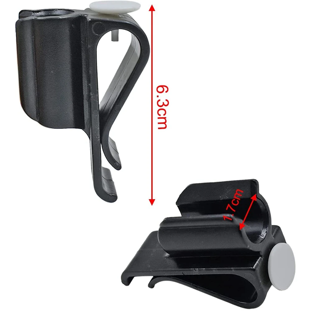 คลิปหนีบถุงกอล์ฟ10แพ็คตัวหนีบไม้พัตเตอร์ทนทานคลิปพลาสติกสีดำอุปกรณ์กอล์ฟ