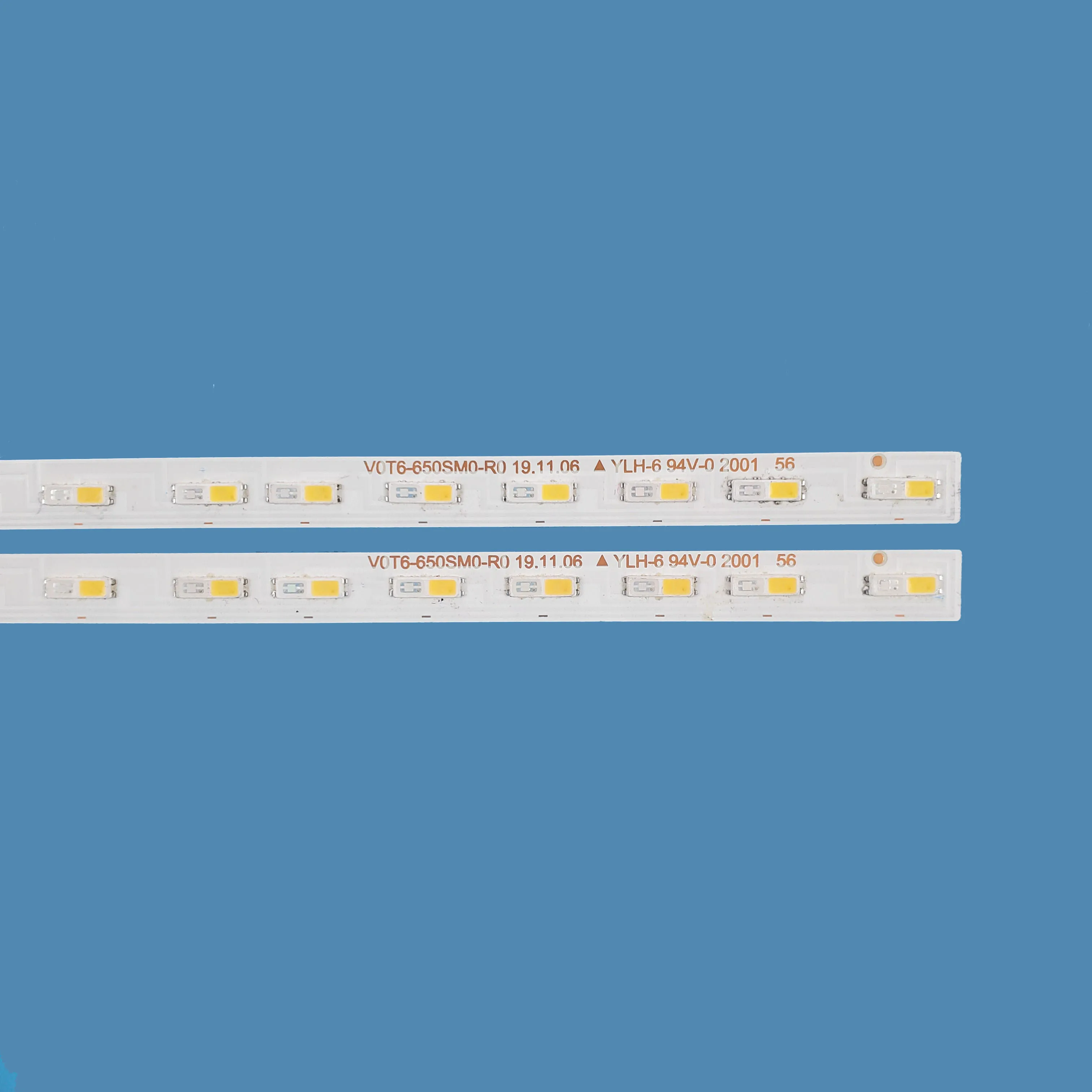 LED Backlight Strip para TV, Bar Light para Samsung, BN96-50385A, V0T6-650SM0-R0, QN65Q70TAFXZA, QN65LS03TAF, QN65Q60TA, QN65LS03TAF, 2 PCs/Set