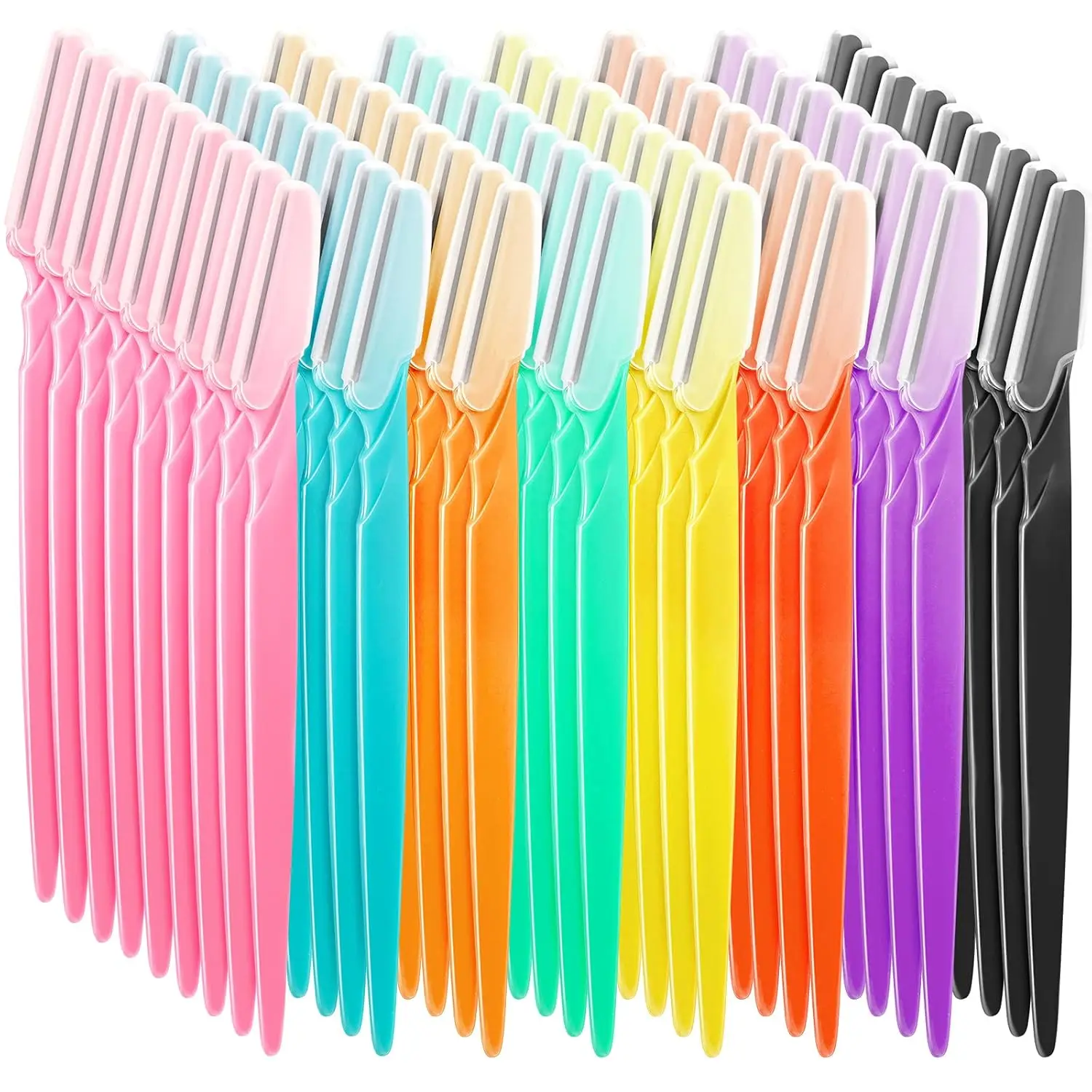 

96 Pcs Eyebrow Razors for Women with Protective Covers Dermaplaning Tool for Face Hair Removal and Shaping