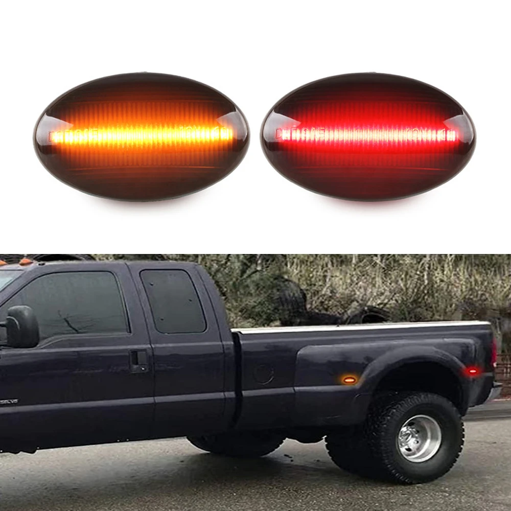 LED Dually Bed Front or Rear Side Fender Marker Light Lamp For 1999 2000-2010 Ford F350 F450 F550 Super Duty Canbus Error Free