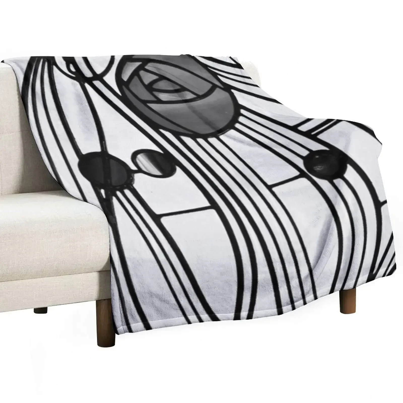 Charles Rennie Mackintosh design Throw Blanket Weighted Flannel Fabric Decoratives bed plaid Blankets