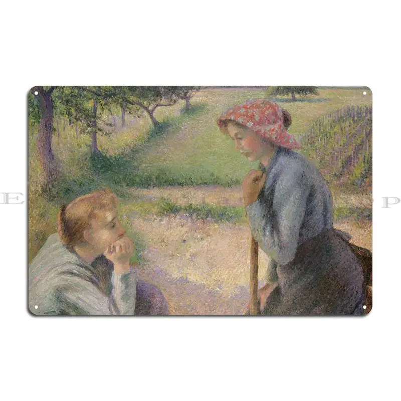 Camille Pissarro Metal Sign Plaques Wall Cave Wall Decor Funny Designing Club Tin Sign Poster