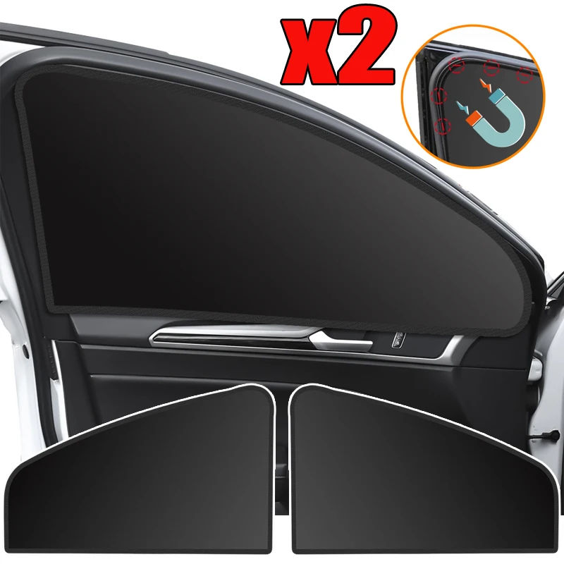 

New Car Sunshade Anti-UV Car Magnetic Curtains Summer Protection Window Film Heat Insulation Sunscreen Car Styling Accessories