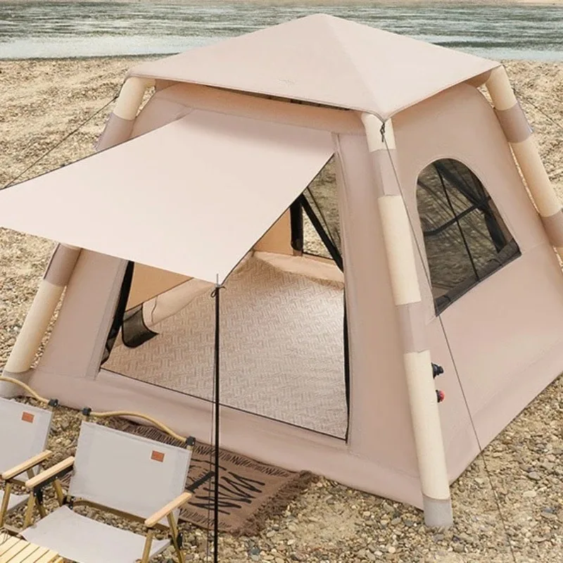 

Inflatable tent outdoor camping thickened rainproof folding exquisite field picnic portable camping gear