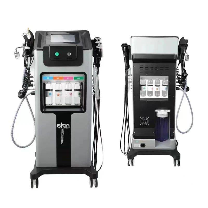 8 Handles Hydra H2O2 Hydrogen Hydrodermabrasion Facial Hidra Small Bubble Facial Dermabrasion Hydra Aqua Machine