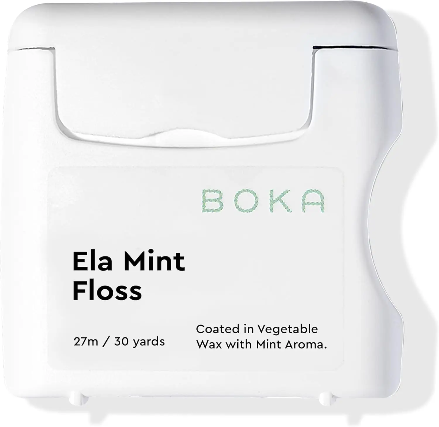 

Растягивающаяся зубная нить с мятой, на растительной основе, без тефлона, 30 ярдов в упаковке