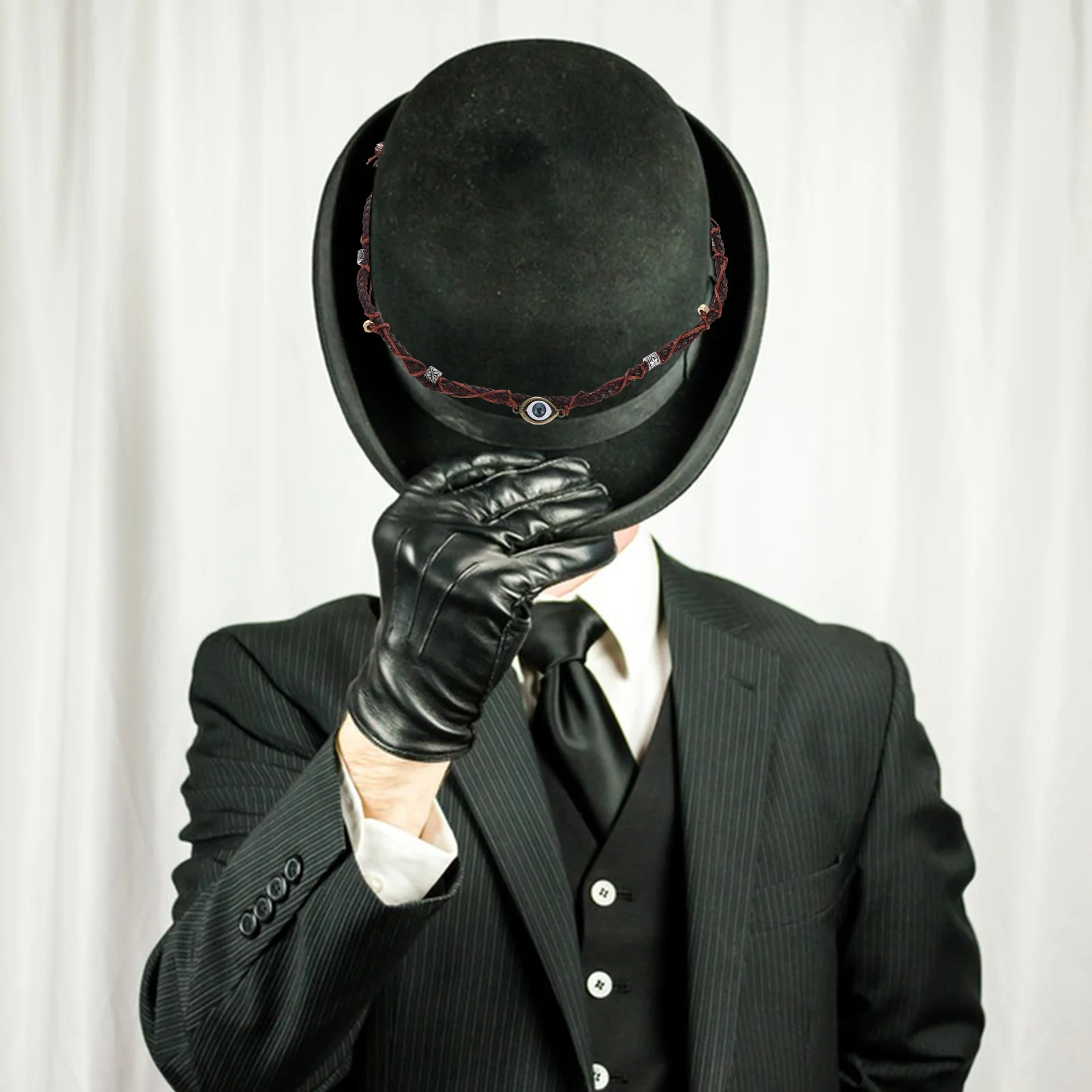 

Hat Bands For Straw Hats Fedoras Jazz Hats Sun Protection Outdoor Travel Accessory Beaded Turquoise